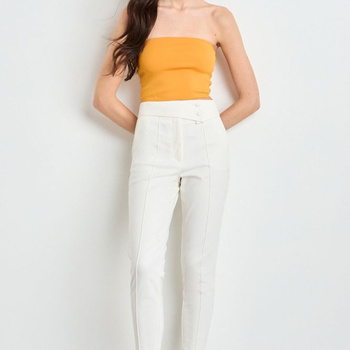 IO - Pantalon Liso Mujer Crudo Io