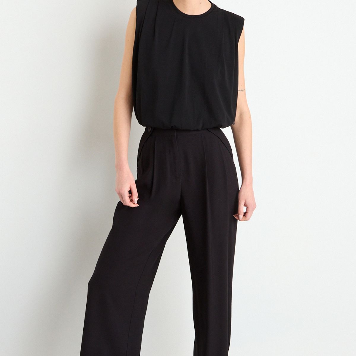 IO - Pantalon Liso Mujer Negro Io