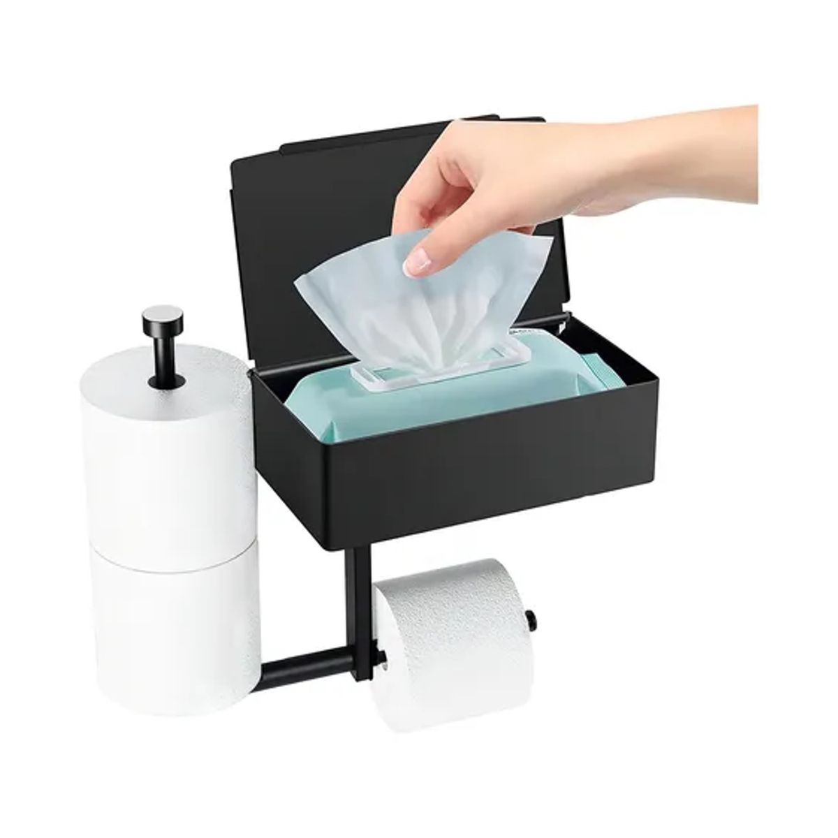 GENERICO - Soporte Papel Higiénico Toallas Húmedas Celular Baño