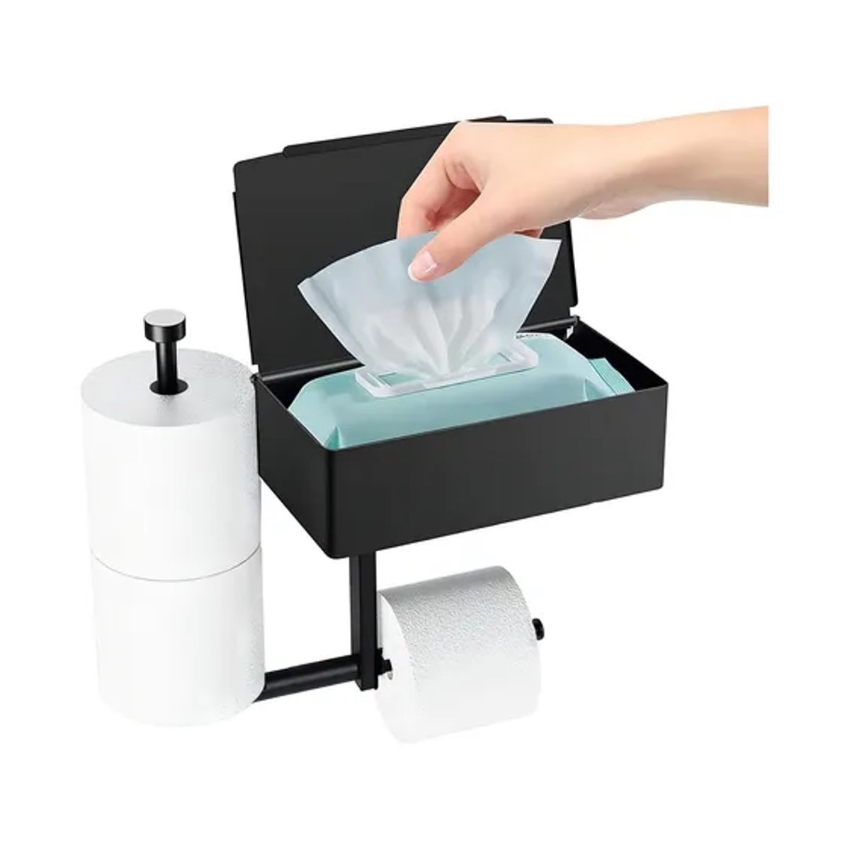 GENERICO - Soporte Papel Higiénico Toallas Húmedas Celular Baño