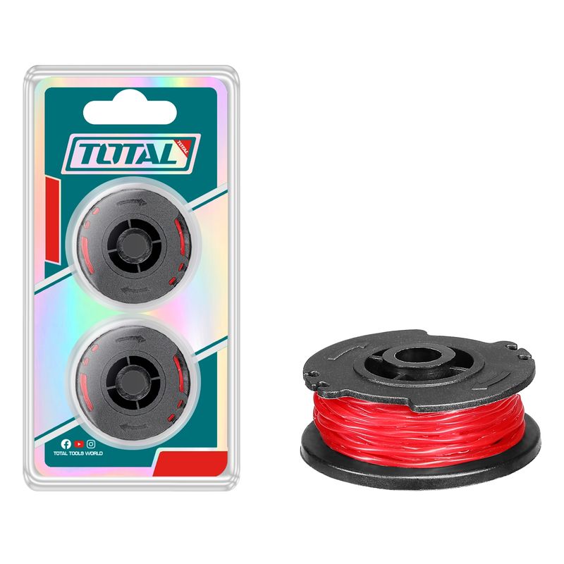 TOTAL TOOLS - Hilo Nylon para Orilladora 16mm 2 Piezas Total