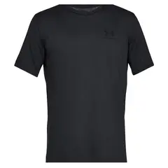 UNDER ARMOUR - Polera Negro Sportstyle Left Chest Hombre Under Armou