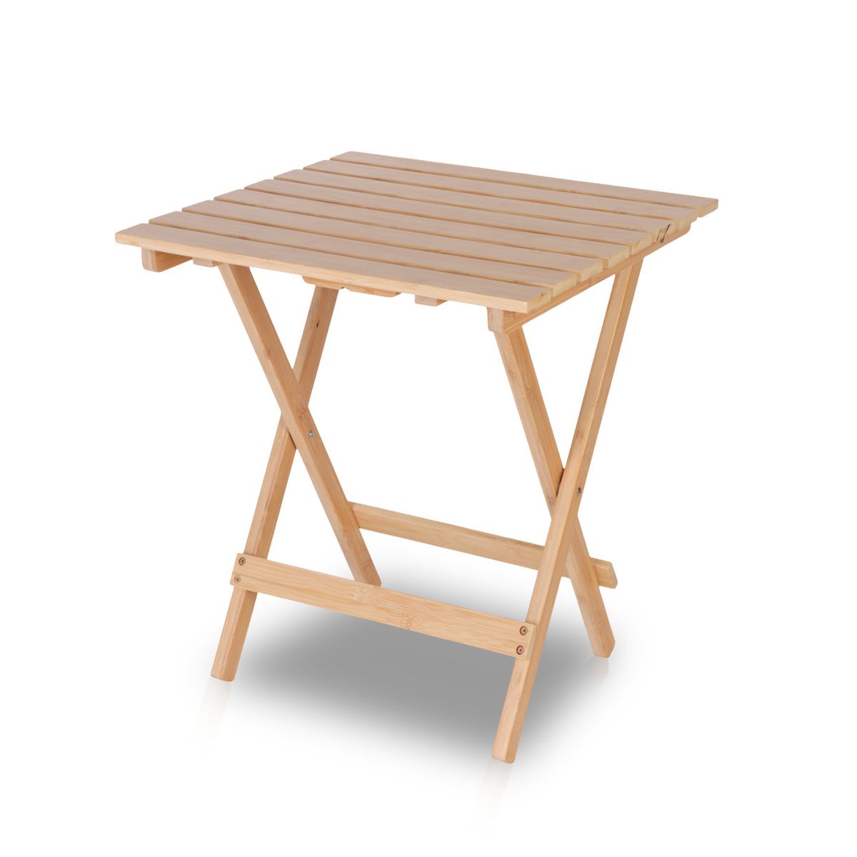 RUTTA - Mesa de Madera Plegable Bamboo  46×51×56 Cm