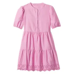 GAP - Vestido Popelina Con Vuelos Niña Rosa