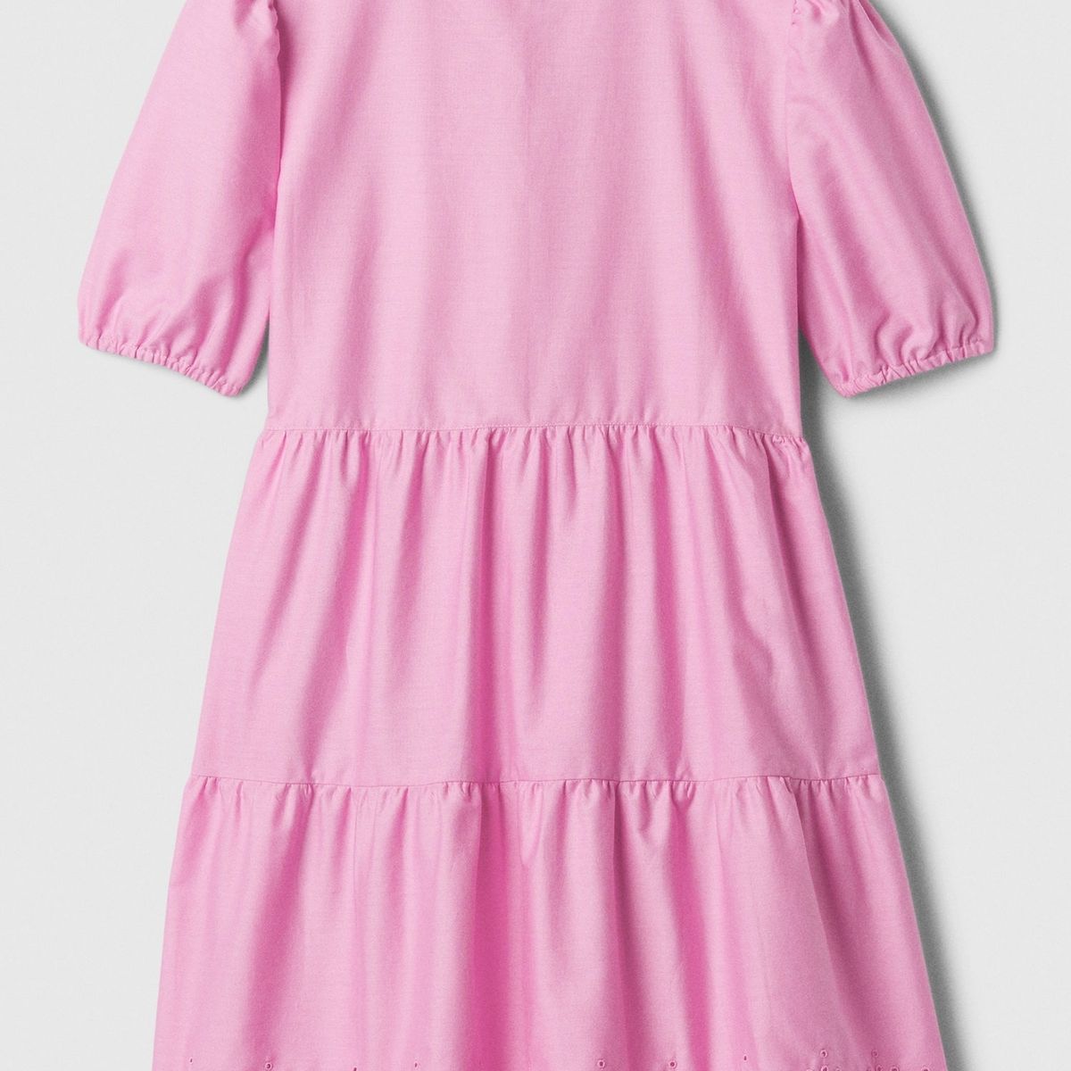 GAP - Vestido Popelina Con Vuelos Niña Rosa