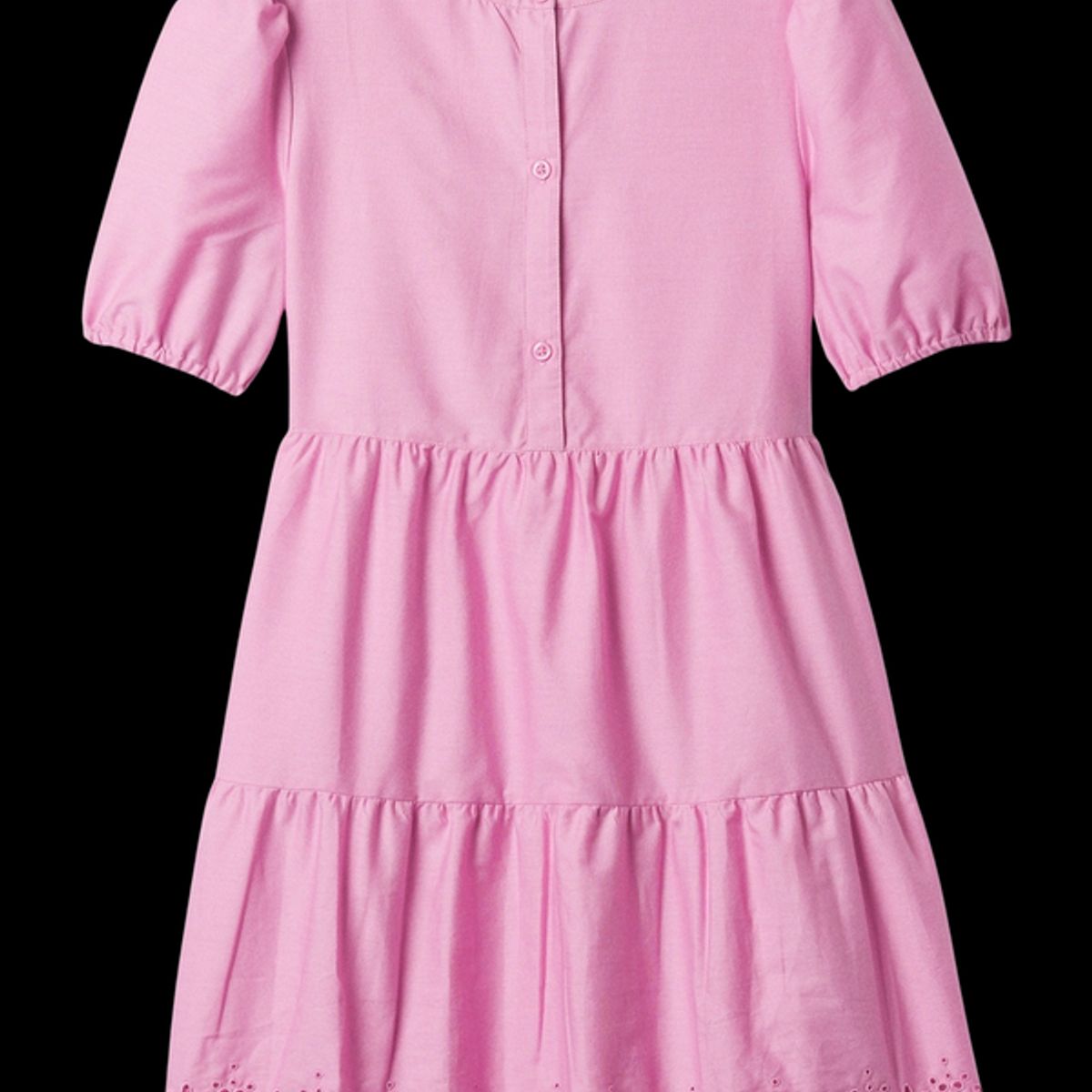 GAP - Vestido Popelina Con Vuelos Rosa