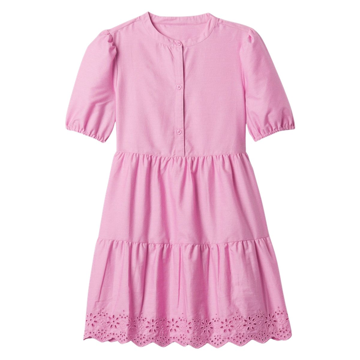 GAP - Vestido Popelina Con Vuelos Rosa