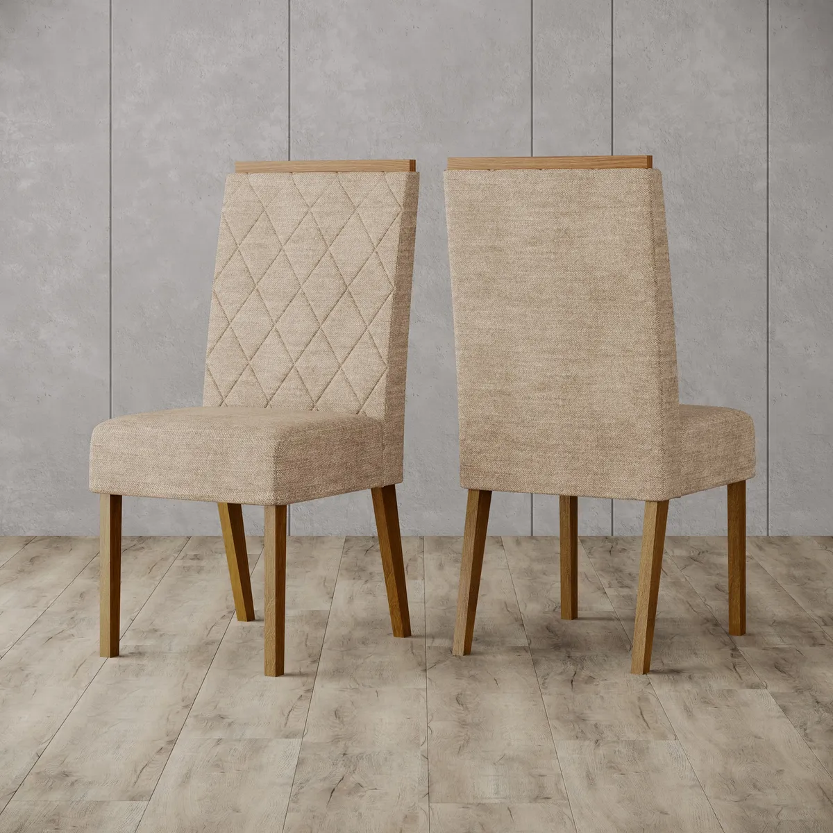 HOME MOBILI - Juego de Comedor Dalma 6 Sillas con Vidrio