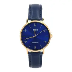 CASIO - Reloj Mujer AnálogoLTP-VT01GL-2B Cuero Azul