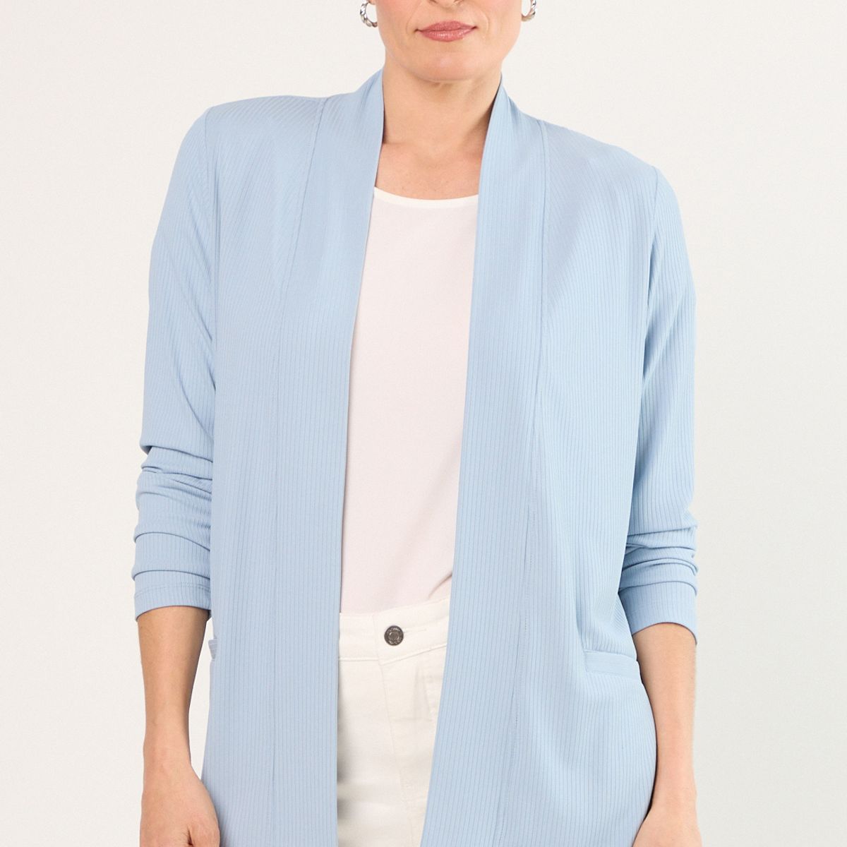 MA GRIFFE - Tapado Abierto Mujer Celeste Magriffe