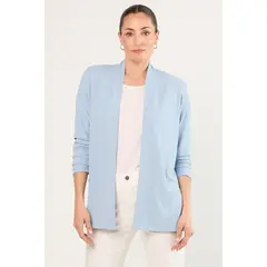 MA GRIFFE - Tapado Abierto Mujer Celeste Magriffe