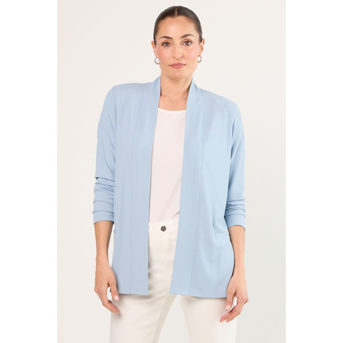 MA GRIFFE - Tapado Abierto Mujer Celeste Magriffe