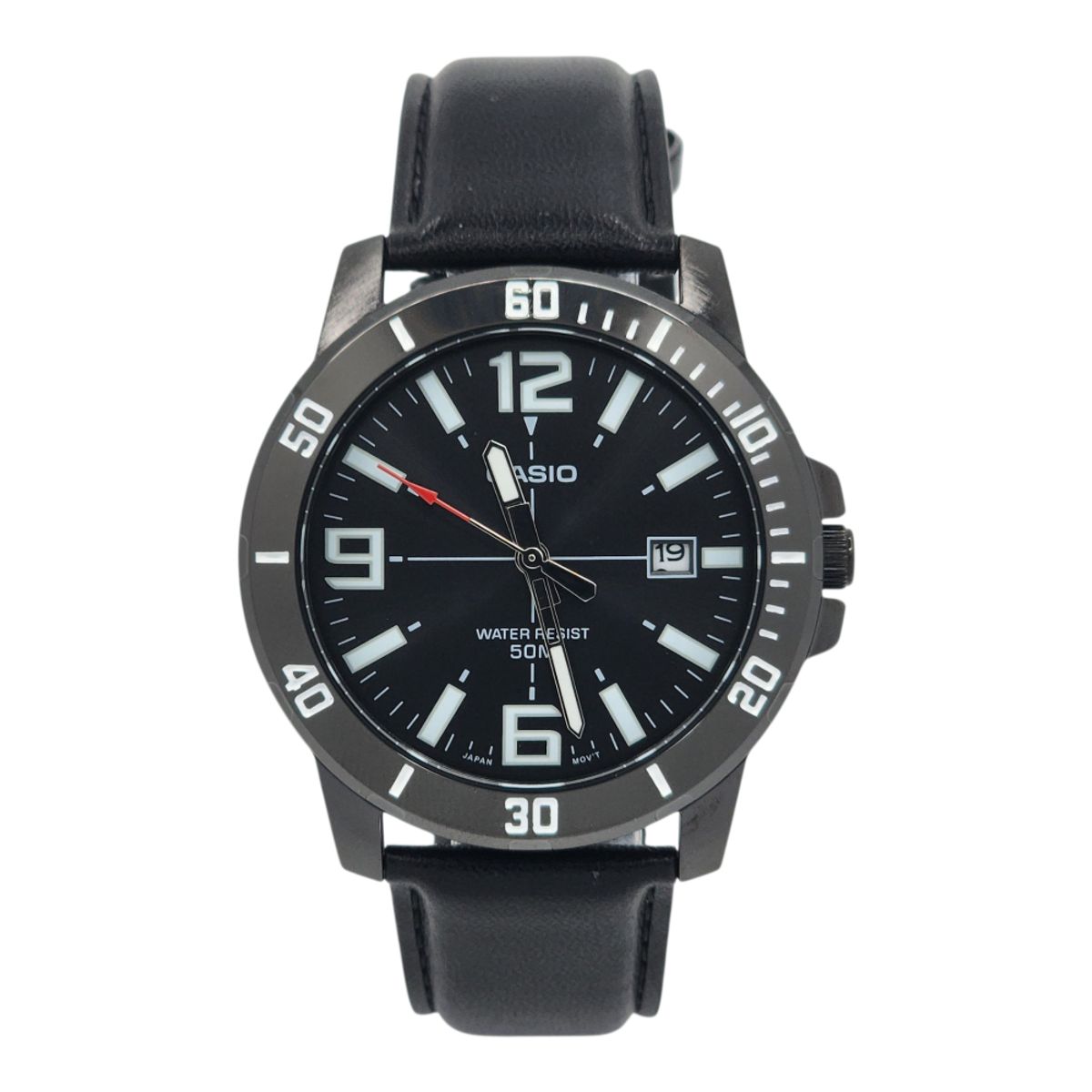 CASIO - Reloj Hombre Casio MTP-VD01BL-1BV Negro Analogo