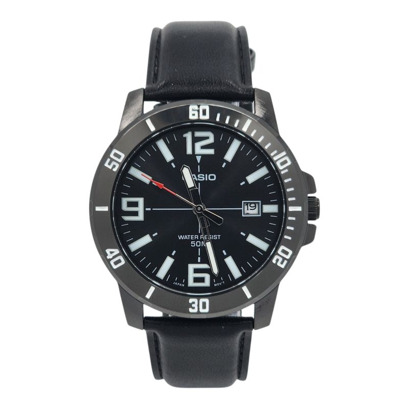 CASIO - Reloj Hombre Casio MTP-VD01BL-1BV Negro Analogo