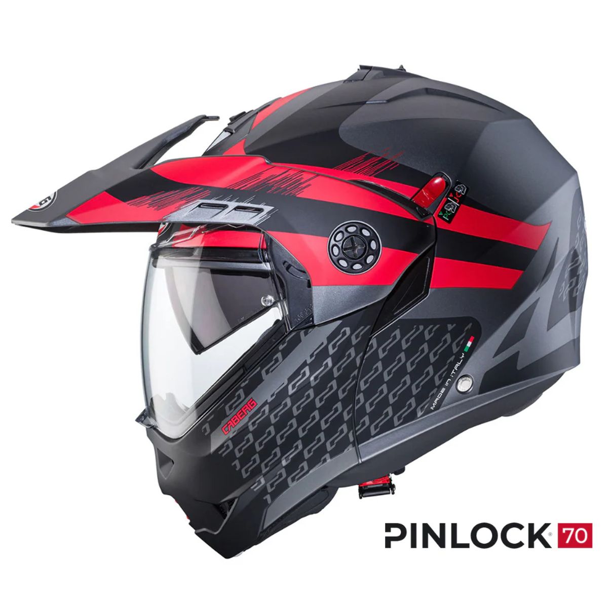 CABERG - Casco de Moto Doble Proposito CABERG Tourmax X Sarabe RED