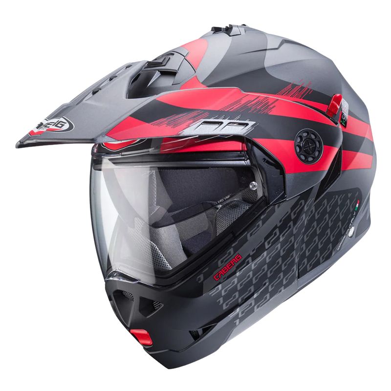 CABERG - Casco Para Moto Caberg Tourmax X Sarabe Matt Gun MetalBlackRed