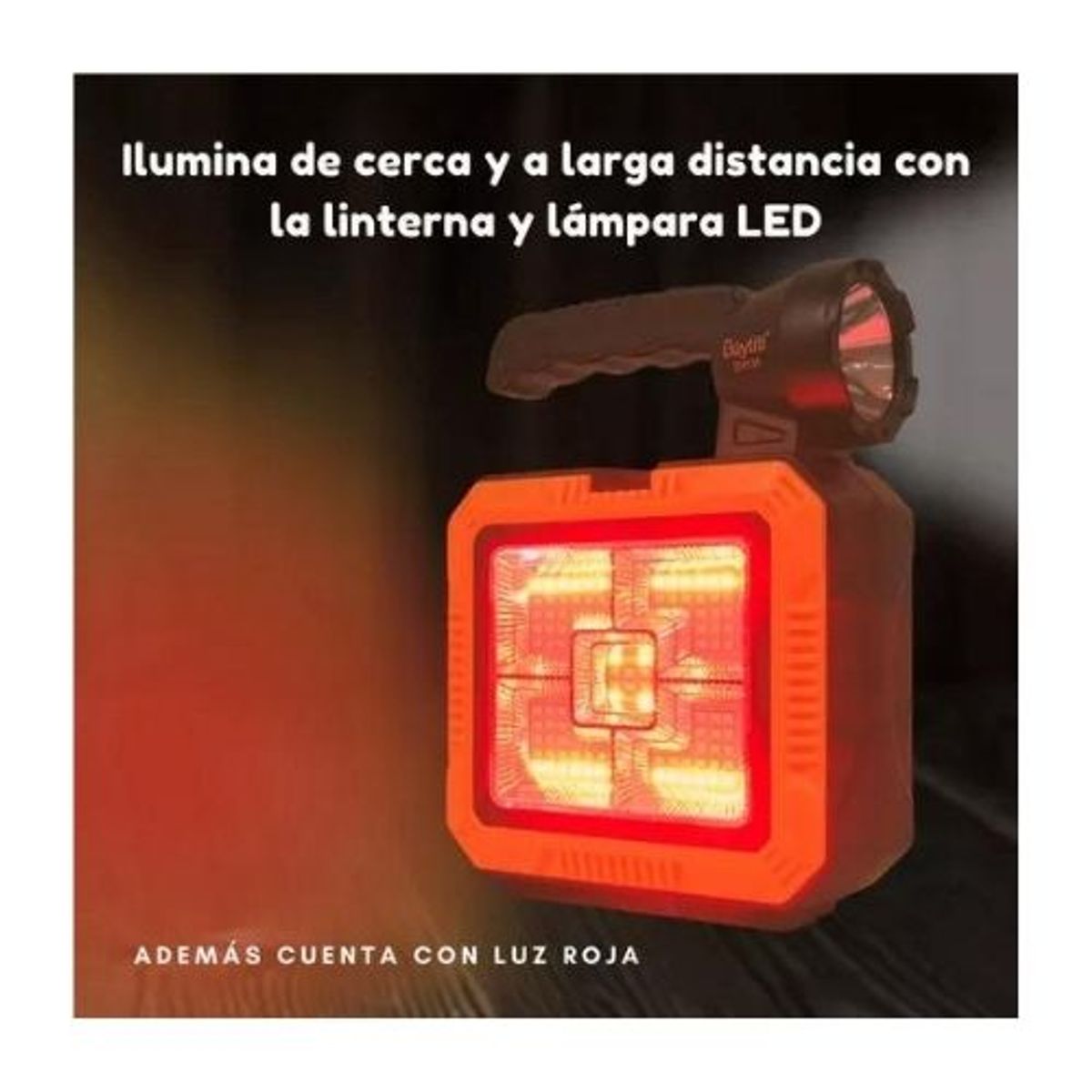 GENERICO - Lámpara Linterna Solar Led Portátil 4 en1 Kit De Herramientas