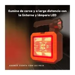 GENERICO - Lámpara Linterna Solar Led Portátil 4 en1 Kit De Herramientas