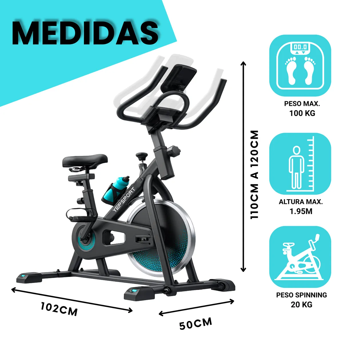 YEP S - Bicicleta Spinning YEP2010 HighFit