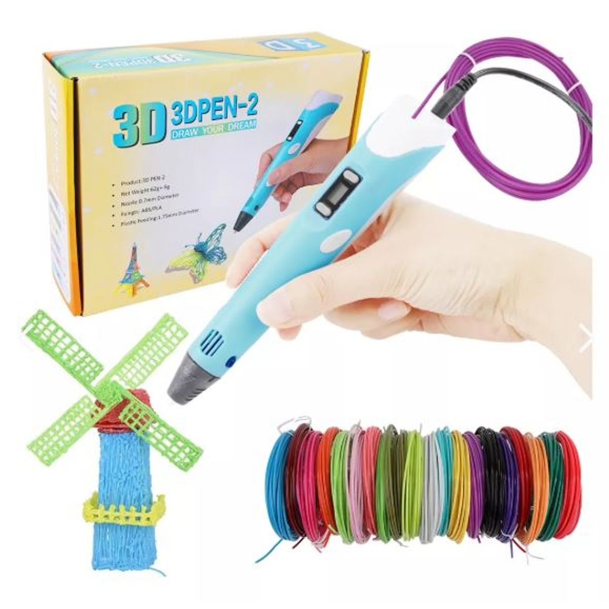 GENERICO - Lapiz Impresora 3d con  filamentos