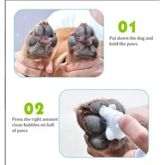 BIOLINE - Espuma Cuidado De Patas Para Perros Natural