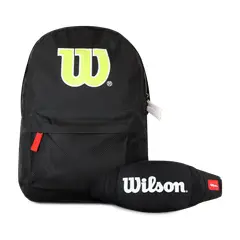 WILSON - Pack mochilas San Diego negra + banano Oval negro