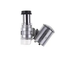 GENERICO - Microscopio Lupa De Bolsillo Portátil Luz