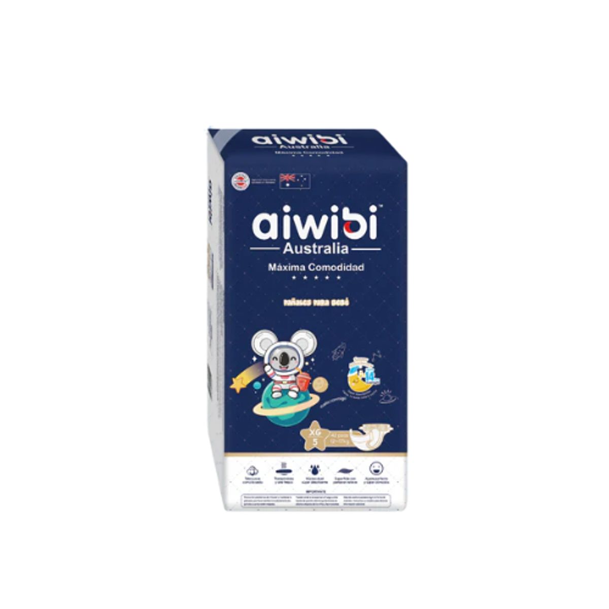 AIWIBI - Pañal Aiwibi Máxima Comodidad XG (Dulce Noche) 42