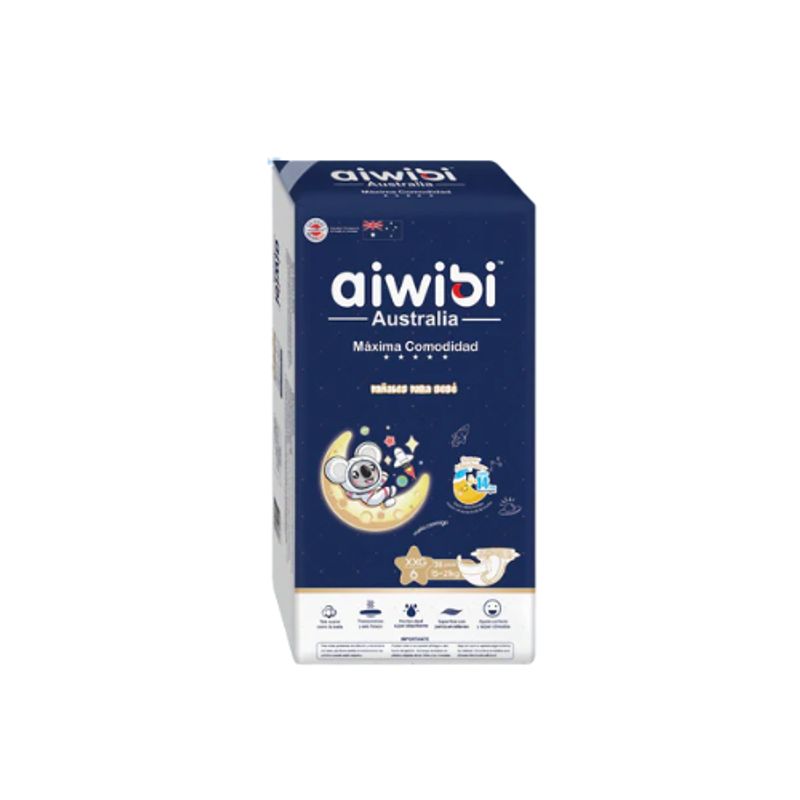 AIWIBI - Pañal Aiwibi Máxima Comodidad XXG (Dulce Noche) 38