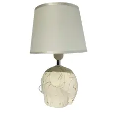 GENERICO - Lámpara De Velador Diseño Elefante 34cm Beige