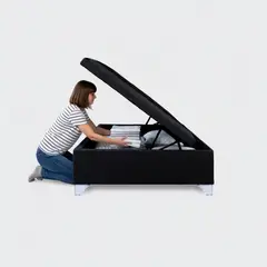 GENERICO - Base Baúl 1,5 plazas Elite apertura horizontal negro