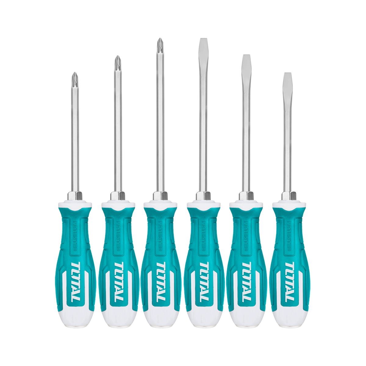 TOTAL TOOLS - Juego Destornillador 6 Piezas go-through Total