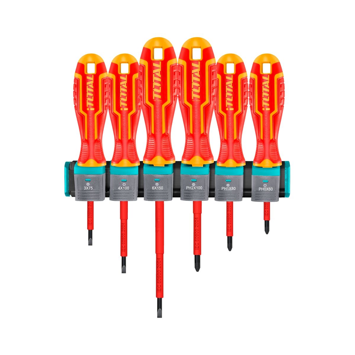 TOTAL TOOLS - Juego Destonillador para electricista 6 Piezas Total