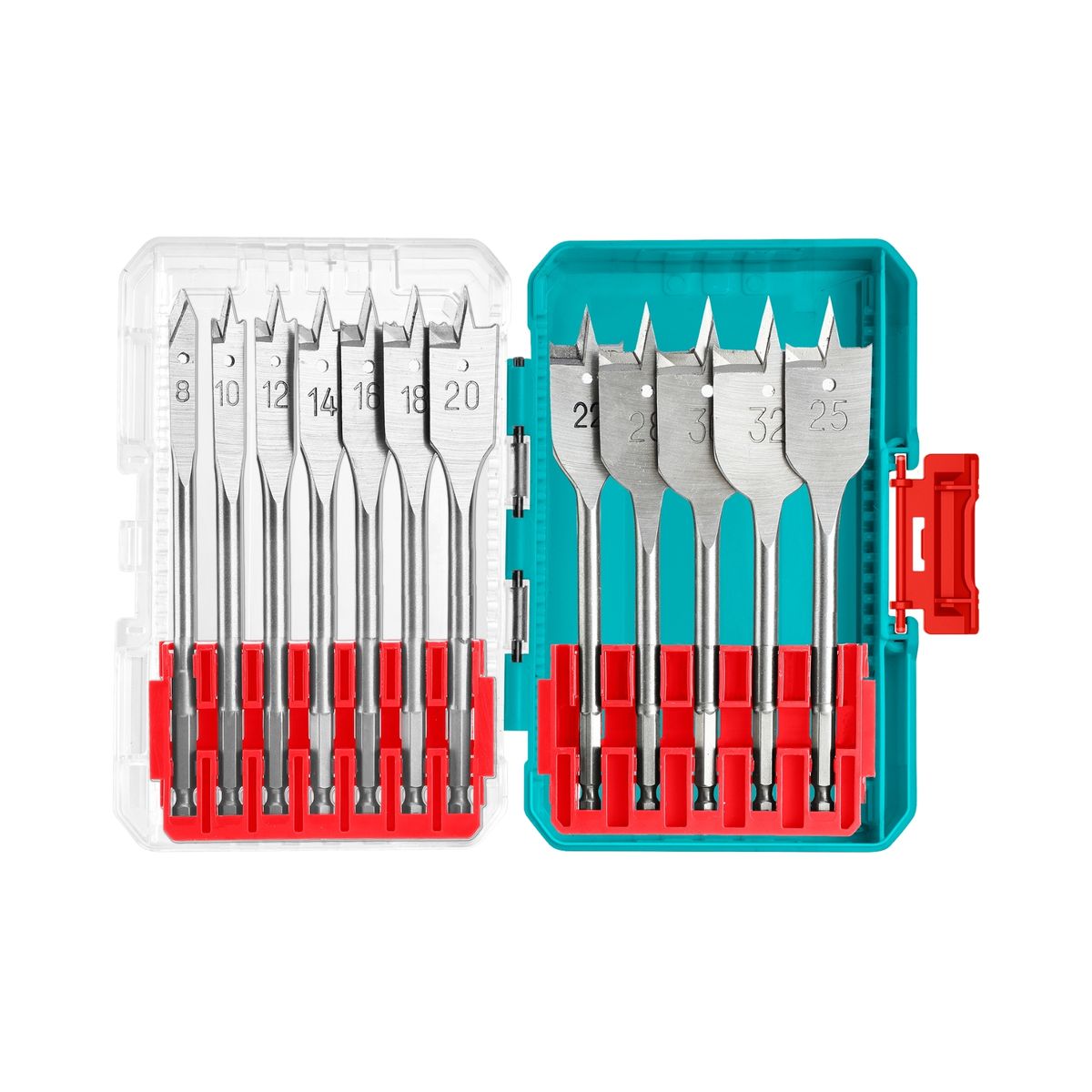 TOTAL TOOLS - Juego Mechas Paletas 12 Piezas Total