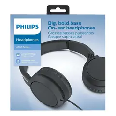 PHILIPS - Auriculares Tah4105bk Plegable Con Micrófono Negro