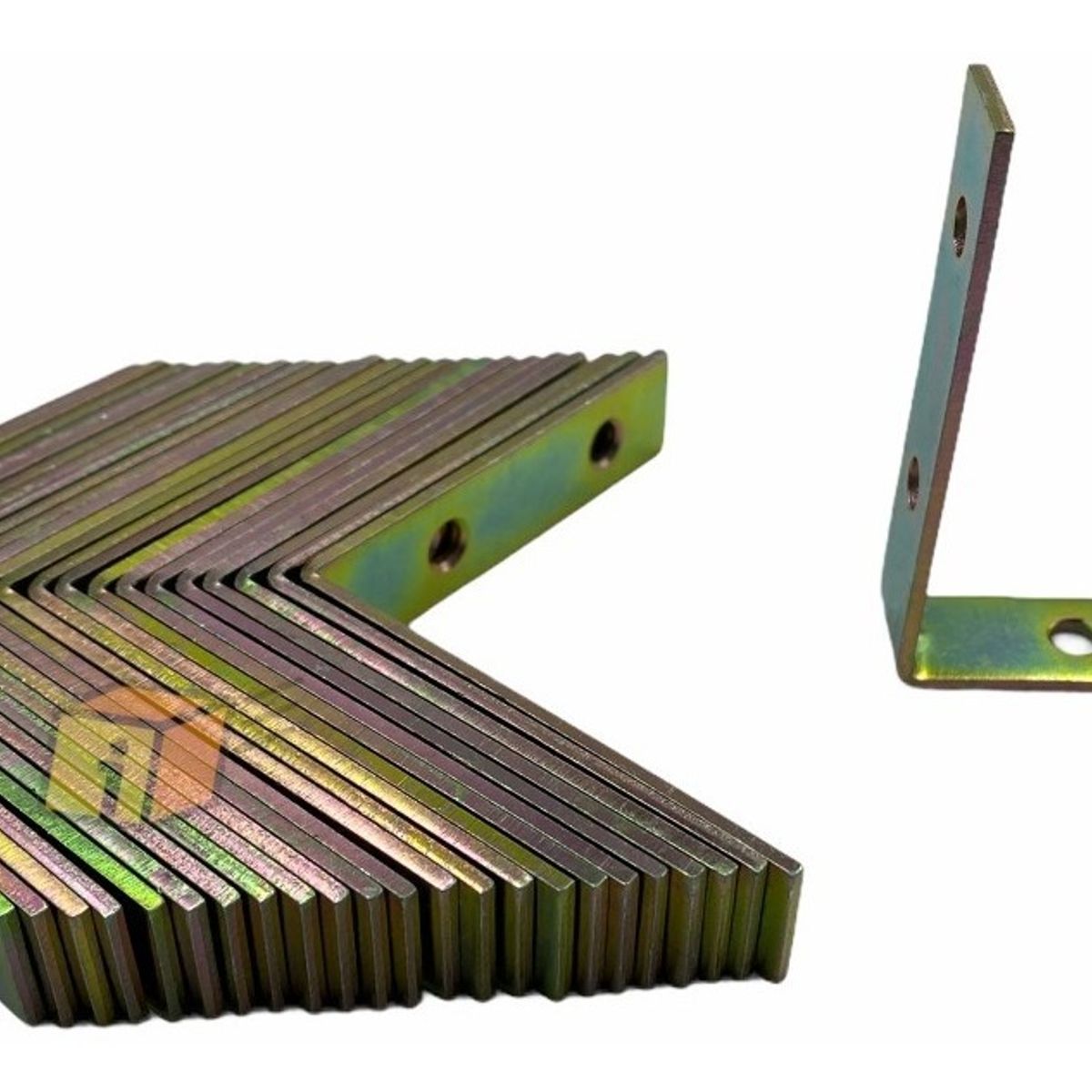 GENERICO - 24 Escuadra Esquina Silla 2-12 Pulg Metal Carpinteria 63x63