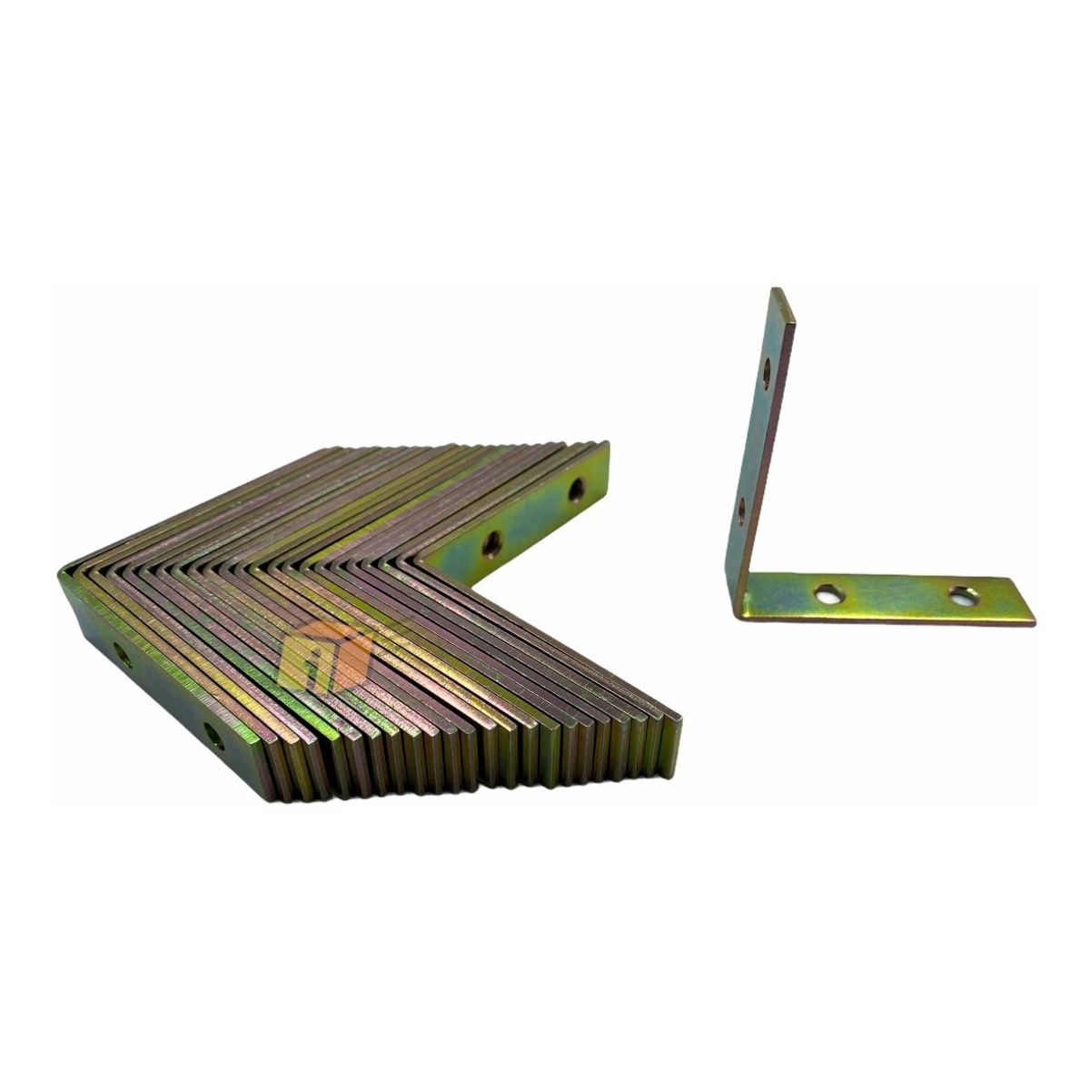 GENERICO - 24 Escuadra Esquina Silla 2-12 Pulg Metal Carpinteria 63x63