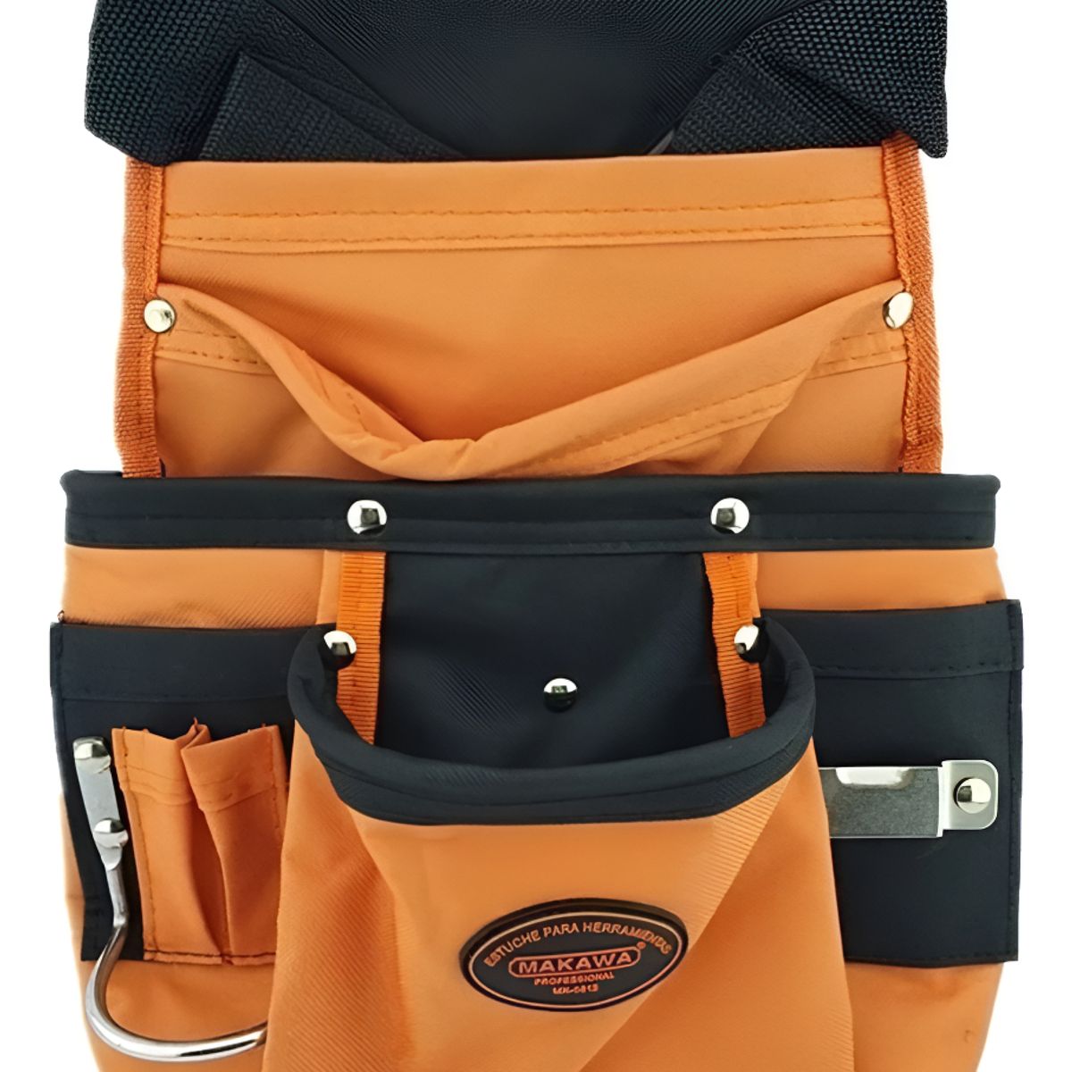 GENERICO - Coleto Carpintero Simple Con Porta Martillo Mk Naranja