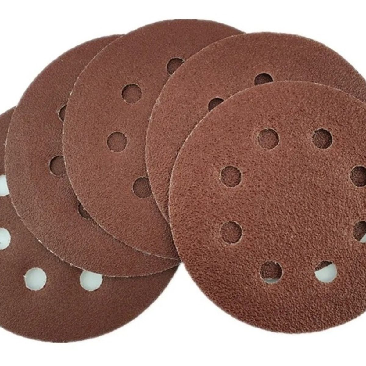 GENERICO - 5 Disco Lija Para Pulir 115mm Velcro Grano Variado