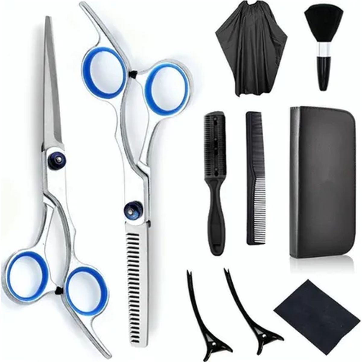 GENERICO - Set 10 tijeras cortar pelo peluquería