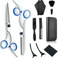 GENERICO - Set 10 tijeras cortar pelo peluquería