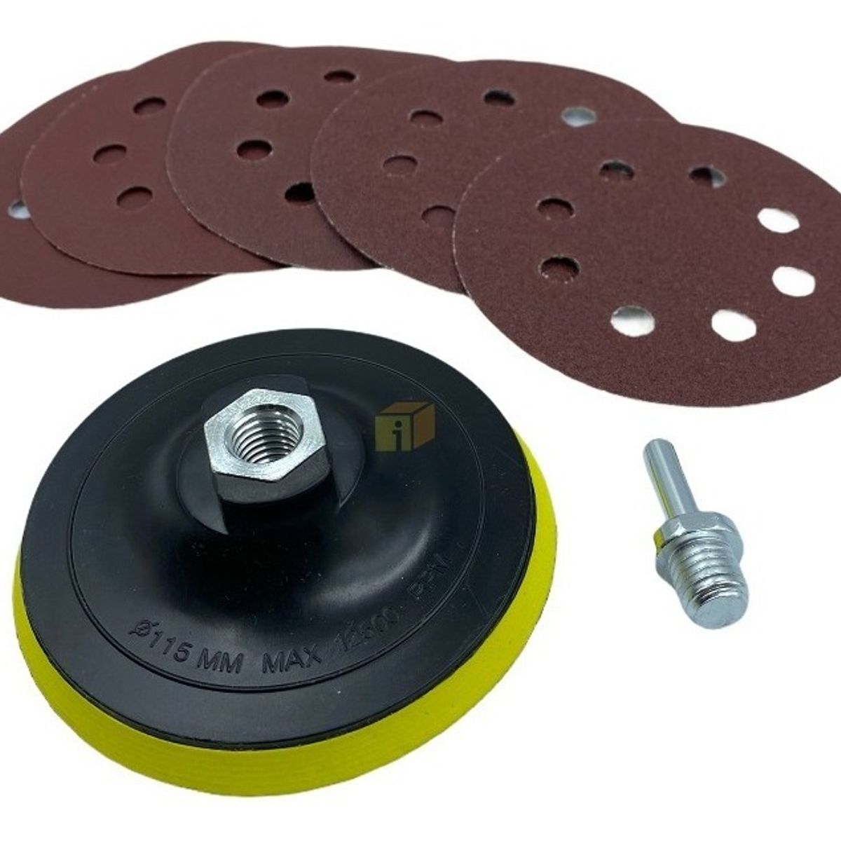 GENERICO - Disco Pulidora Con 5 Lija 115mm 4 12 Para Taladro Y Esmeril