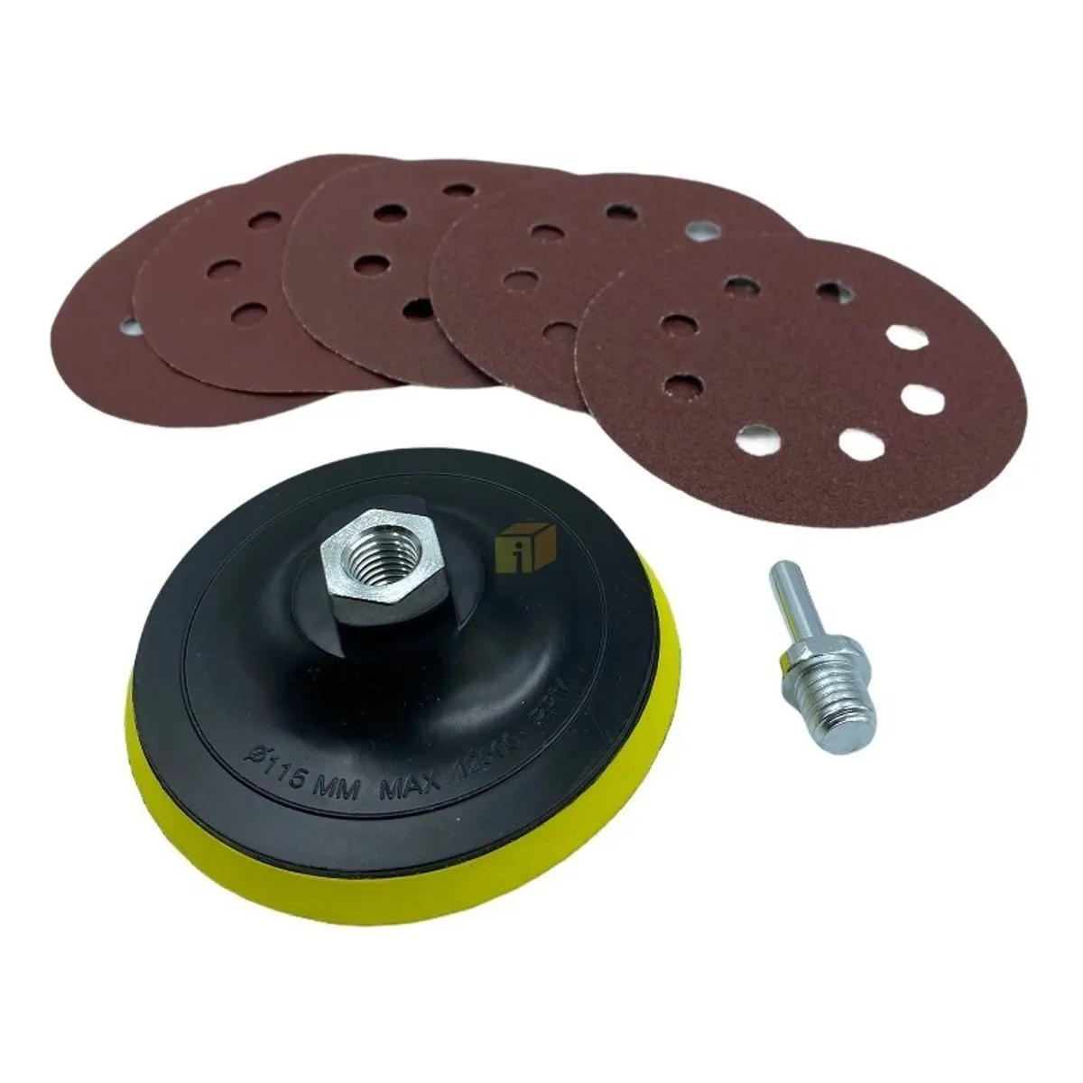 GENERICO - Disco Pulidora Con 5 Lija 115mm 4 12 Para Taladro Y Esmeril