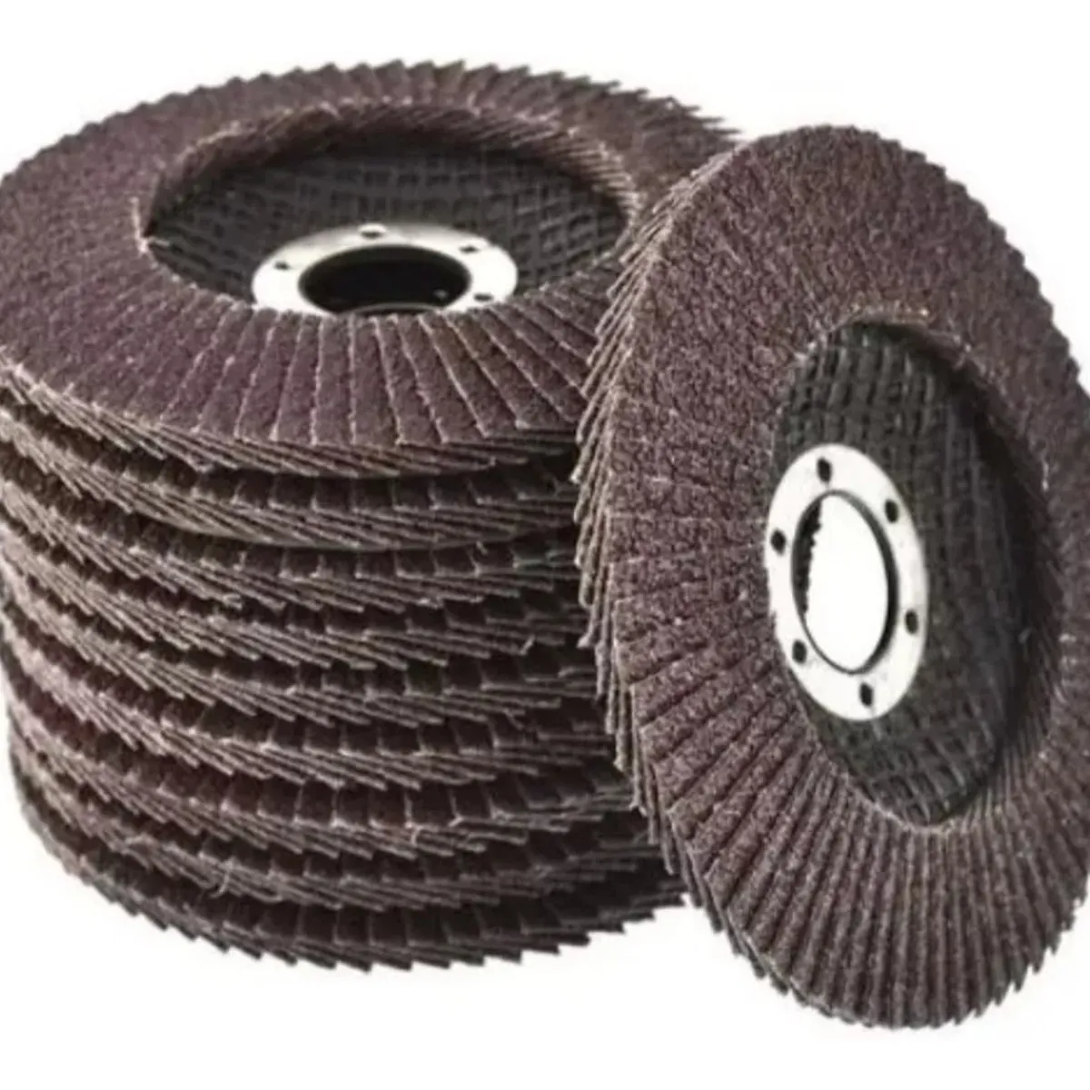 GENERICO - 10 Discos Lija Flap Traslapados 4 12 Acero Metal Madera