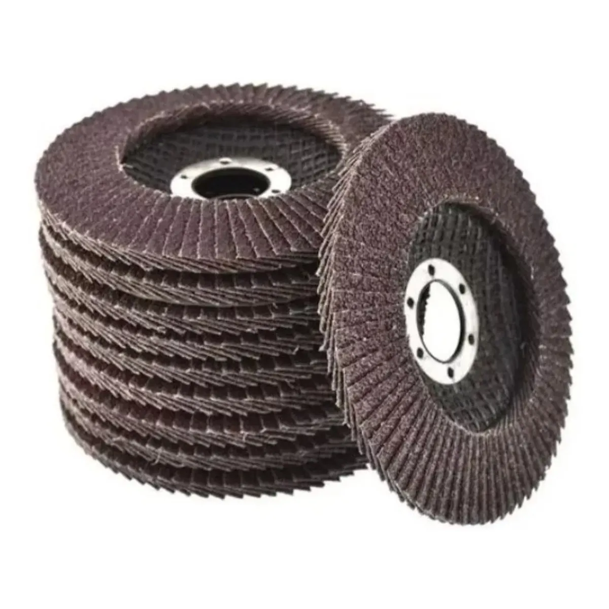 GENERICO - 10 Discos Lija Flap Traslapados 4 12 Acero Metal Madera