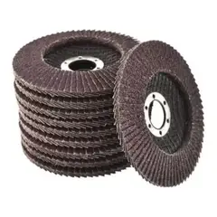 GENERICO - 10 Discos Lija Flap Traslapados 4 12 Acero Metal Madera