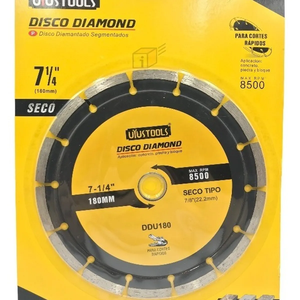 GENERICO - Disco Diamantado Segmentado 7 14 180mm Para Concreto Ddu180
