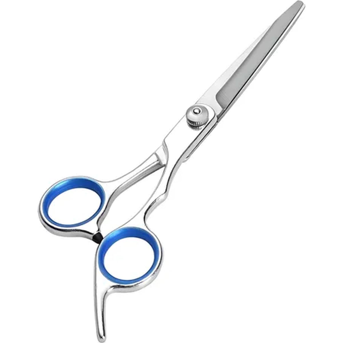 GENERICO - Tijera peluquero filo navaja profesional color azul