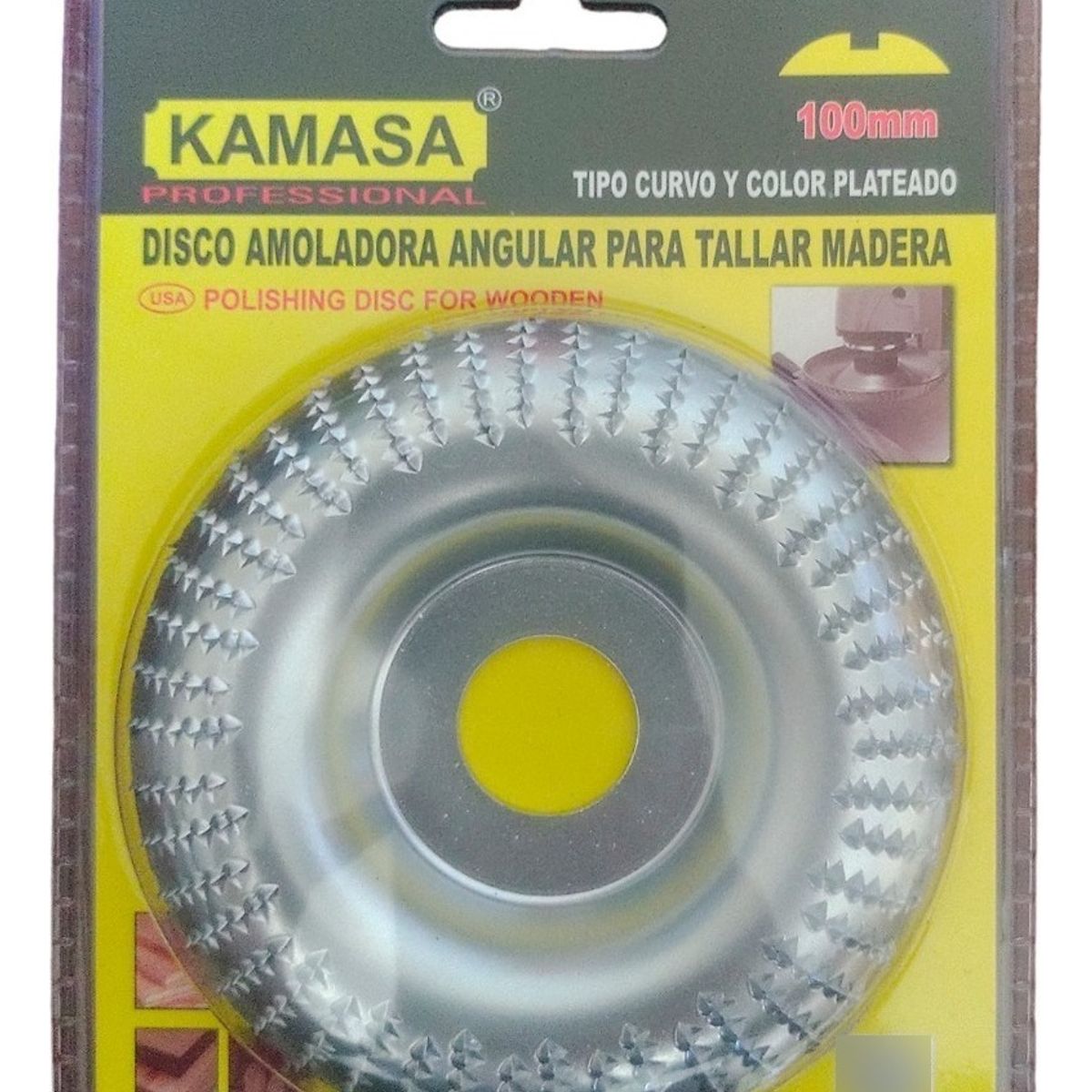 GENERICO - Disco Escofina Para Desbaste  Tallado De Madera 100mm