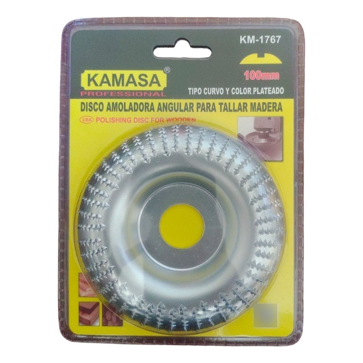 GENERICO - Disco Escofina Para Desbaste  Tallado De Madera 100mm